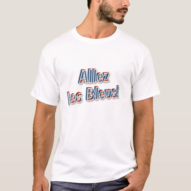 "Allez Les Bleus!" men shirt (Front)