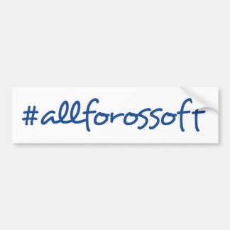 #AllForOssoff Blue Text Bumper Sticker
