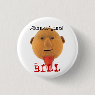 Alliance Against Bill 3 Cm Round Badge