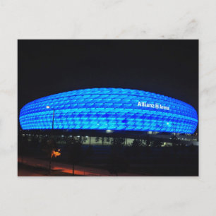 Allianz Arena at night, Munich Postcard
