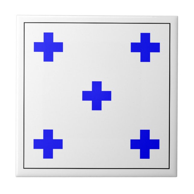 Allied Flag Number 0 Tile (Front)
