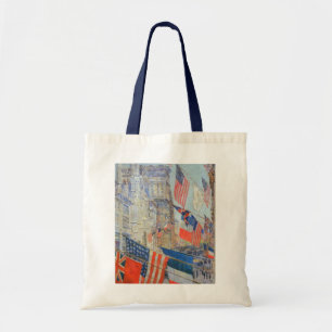 Allies Day, May 1917 by Childe Hassam, Vintage Art Tote Bag