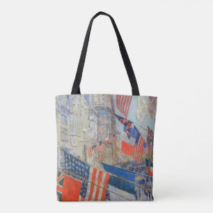 Allies Day, May 1917 by Childe Hassam, Vintage Art Tote Bag