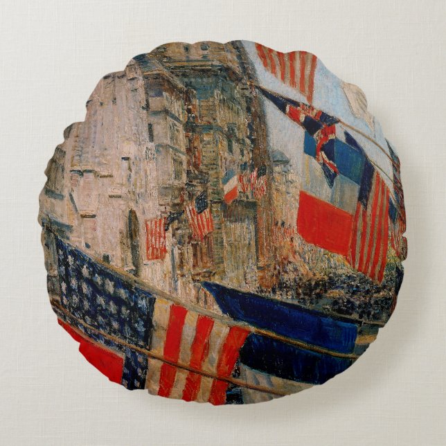 Allies Day, May 1917 Round Cushion (Front)