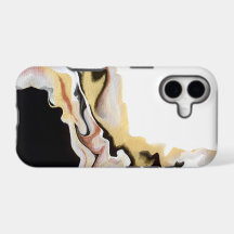 Alligare Abstract Gold Black White Fluid Art