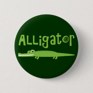 Alligator 6 Cm Round Badge