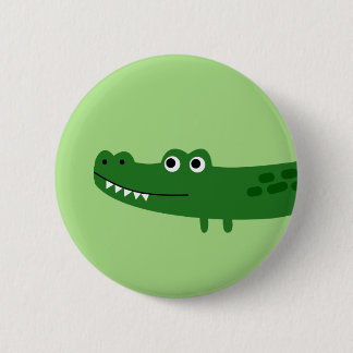 Alligator 6 Cm Round Badge