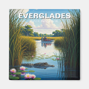 Alligator Airboat Everglades National Park Florida Magnet