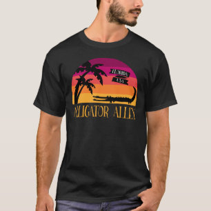 Alligator Alley Florida Everglades Retro T-Shirt