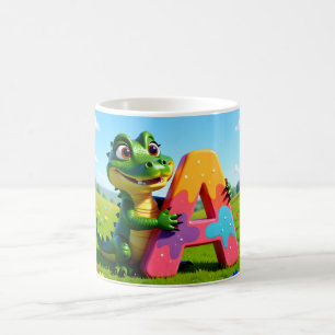 Alligator Andy Mug – A – Alphabet 