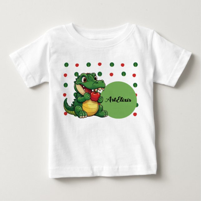 Alligator Apple Print Baby T-Shirt (Front)