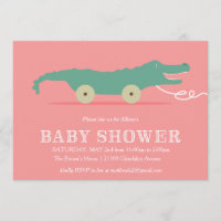 Alligator Baby Shower Invitation