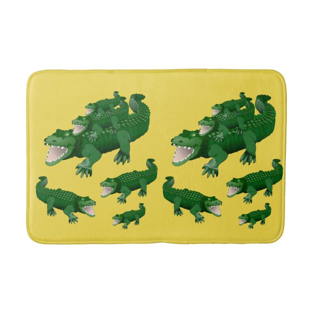 Alligator Bathroom Bathmat (Front)