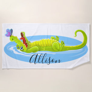 Alligator Beach Towel