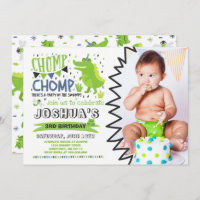 Alligator Birthday Invitation Crocodile Party