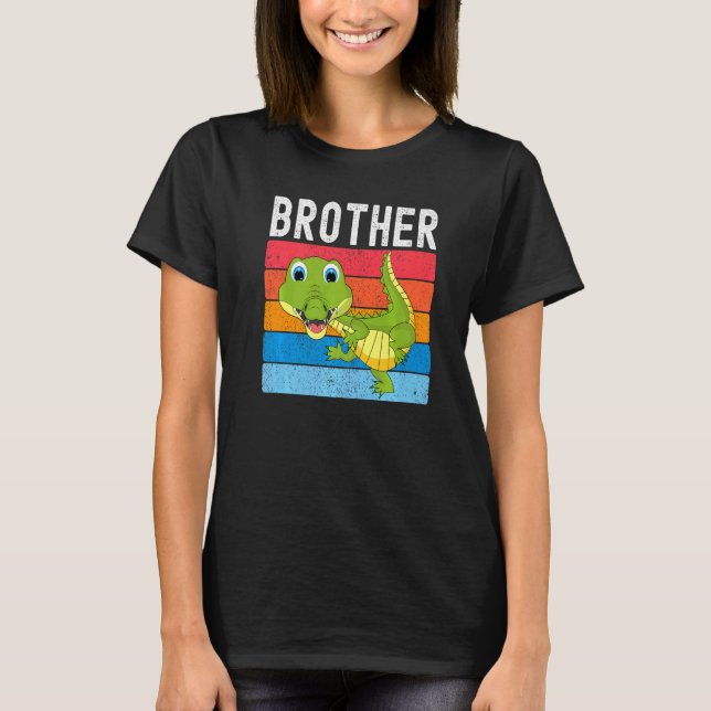Alligator Brother Gator Crocodile Family Premium T-Shirt (Front)