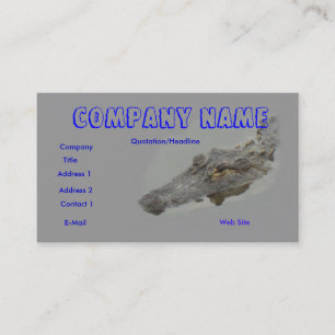 Alligator business business card
