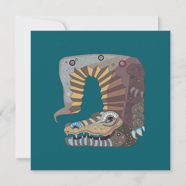 Alligator  card (Front)