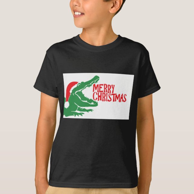 Alligator christmas T-shirt (Front)