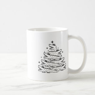 Alligator Christmas Tree Swea Coffee Mug