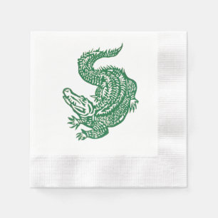 alligator cocktail napkins