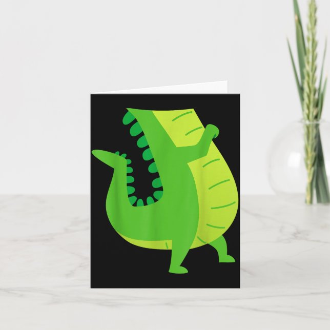 Alligator Costume - Gator Crocodile Zoo Animal Lov Card (Front)