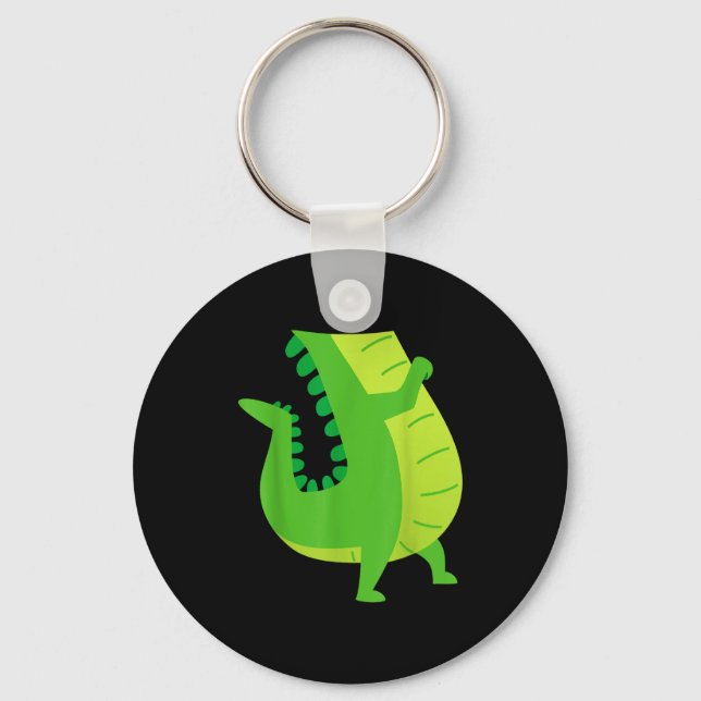 Alligator Costume - Gator Crocodile Zoo Animal Lov Key Ring (Front)