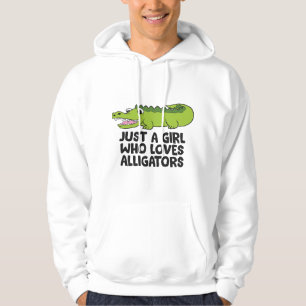 Alligator Crocodile Just A Girl Who Loves Alligato Hoodie