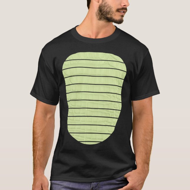 Alligator Crocodile Lizard Dinosaur Belly Hallowee T-Shirt (Front)