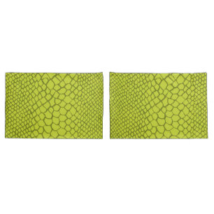 Alligator Crocodile Modern Green Fun Bedroom Decor Pillowcase