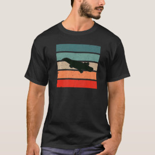 Alligator Crocodile Retro Sunset Lover Cute Reptil T-Shirt