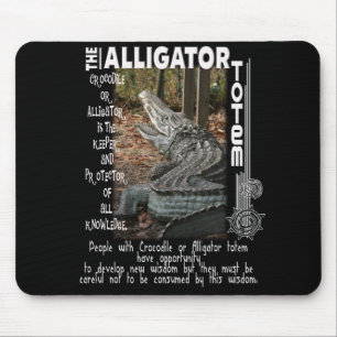 ALLIGATOR / CROCODILE TOTEM MOUSE MAT