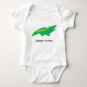 Alligator Customisable Text Baby Bodysuit