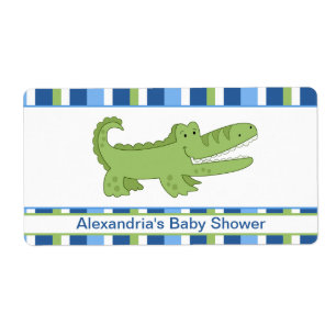 Alligator Customised Large Water Bottle Sticker