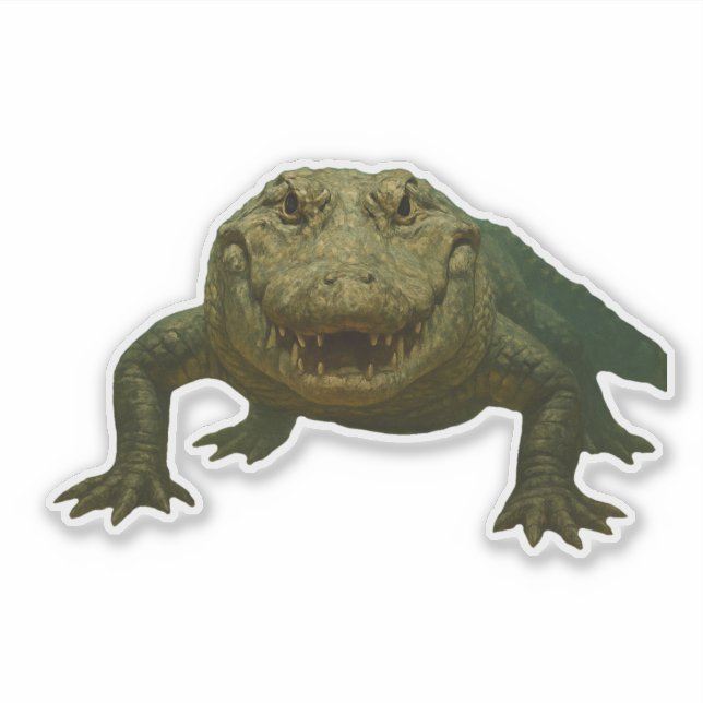 Alligator Cut-out Sticker (Front)