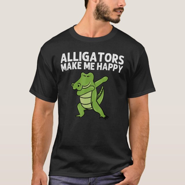 Alligator Designs For Men Women Reptile Gator  1 T-Shirt (Front)