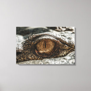 ALLIGATOR EYE CLOSE-UP CANVAS PRINT