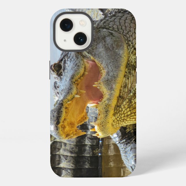 Alligator. Face to face iPhone Case (Back)