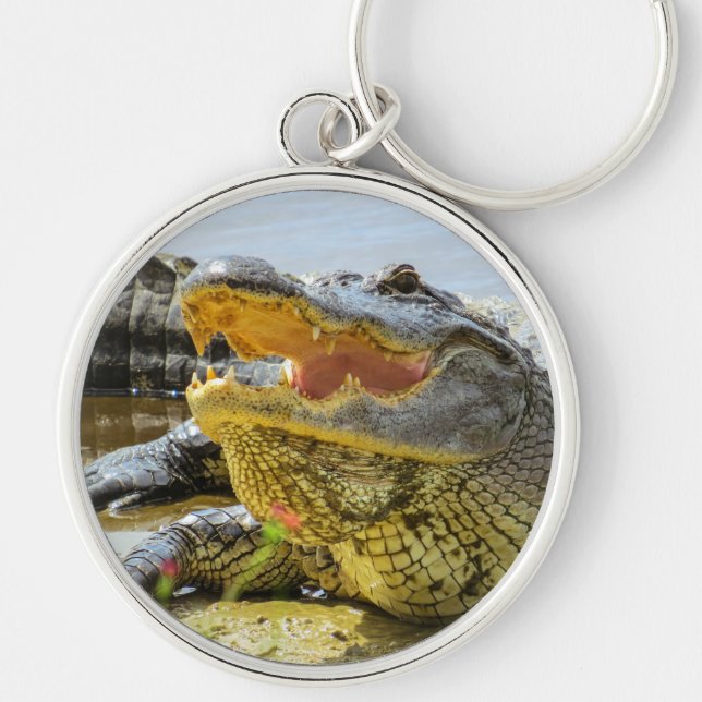 Alligator. Face to face Key Ring (Front)