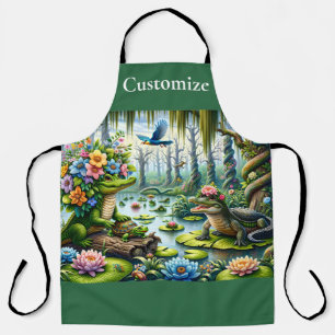 Alligator Fantasy Swamp Thunder_Cove Apron