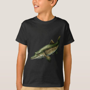 Alligator Gar Fish Tee Vintage Fishing Graphic - U