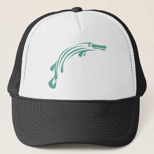 Alligator Gar Fish Trucker Hat (Front)