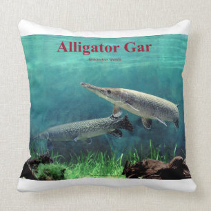 Alligator Gar Pike Cushion