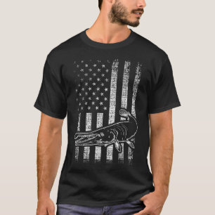 Alligator Gar Usa American T-Shirt