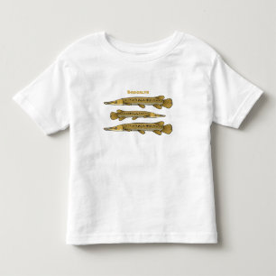 Alligator garfish cartoon illustration toddler T-Shirt