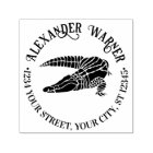 Alligator Gator Reptile Name Return Address Round