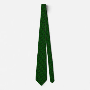 Alligator Green Faux Leather•Double Sided Tie