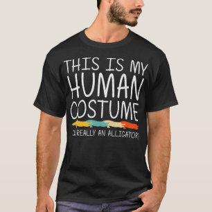 Alligator Halloween Human Costume Crocodile Easy D T-Shirt
