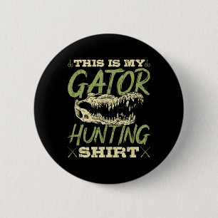 Alligator Hunter Hunting Lover Gift 6 Cm Round Badge