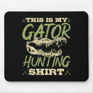 Alligator Hunter Hunting Lover Gift  Mouse Mat